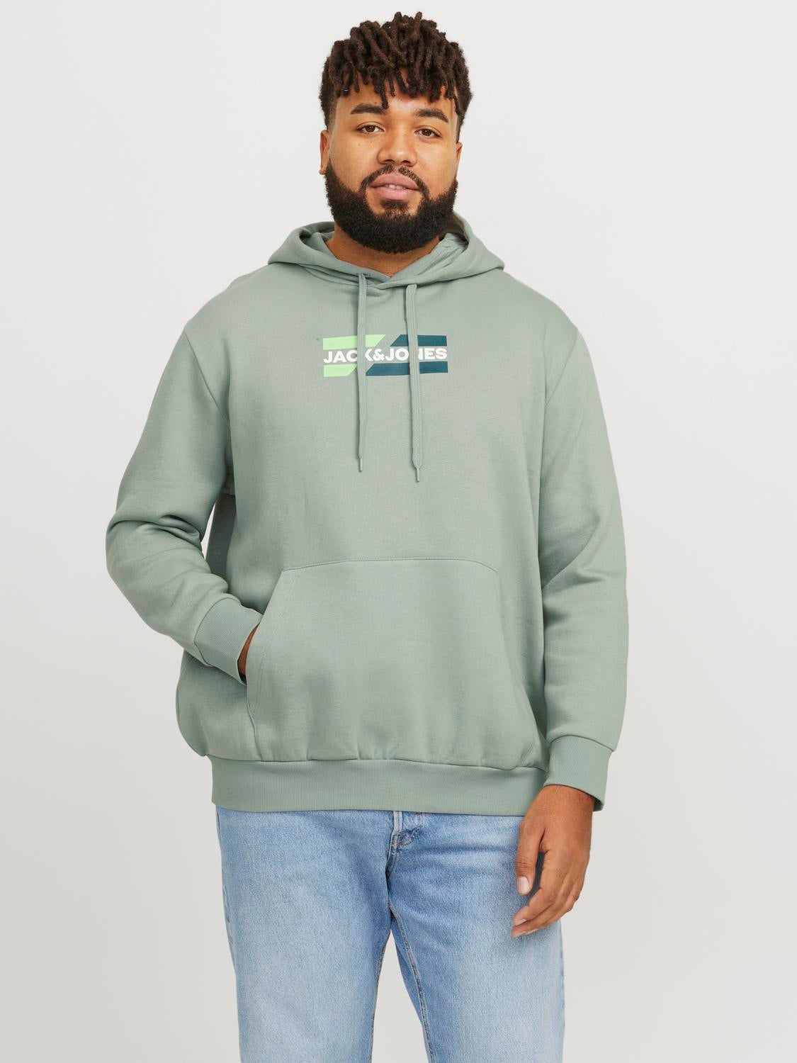 Plus Size Logo Kapuzenpullover