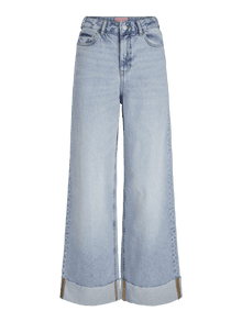 JJXX JXTOKYO WIDE FOLD UP HW R6169 DNM LN -Light Blue Denim - 12269083