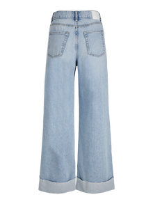 JJXX JXTOKYO WIDE FOLD UP HW R6169 DNM LN -Light Blue Denim - 12269083