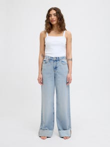 JJXX JXTOKYO WIDE FOLD UP HW R6169 DNM LN -Light Blue Denim - 12269083