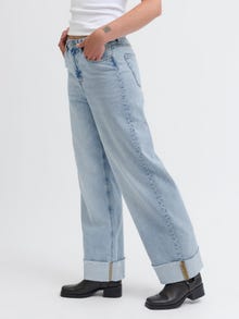 JJXX JXTOKYO WIDE FOLD UP HW R6169 DNM LN -Light Blue Denim - 12269083
