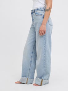 JJXX JXTOKYO WIDE FOLD UP HW R6169 DNM LN -Light Blue Denim - 12269083