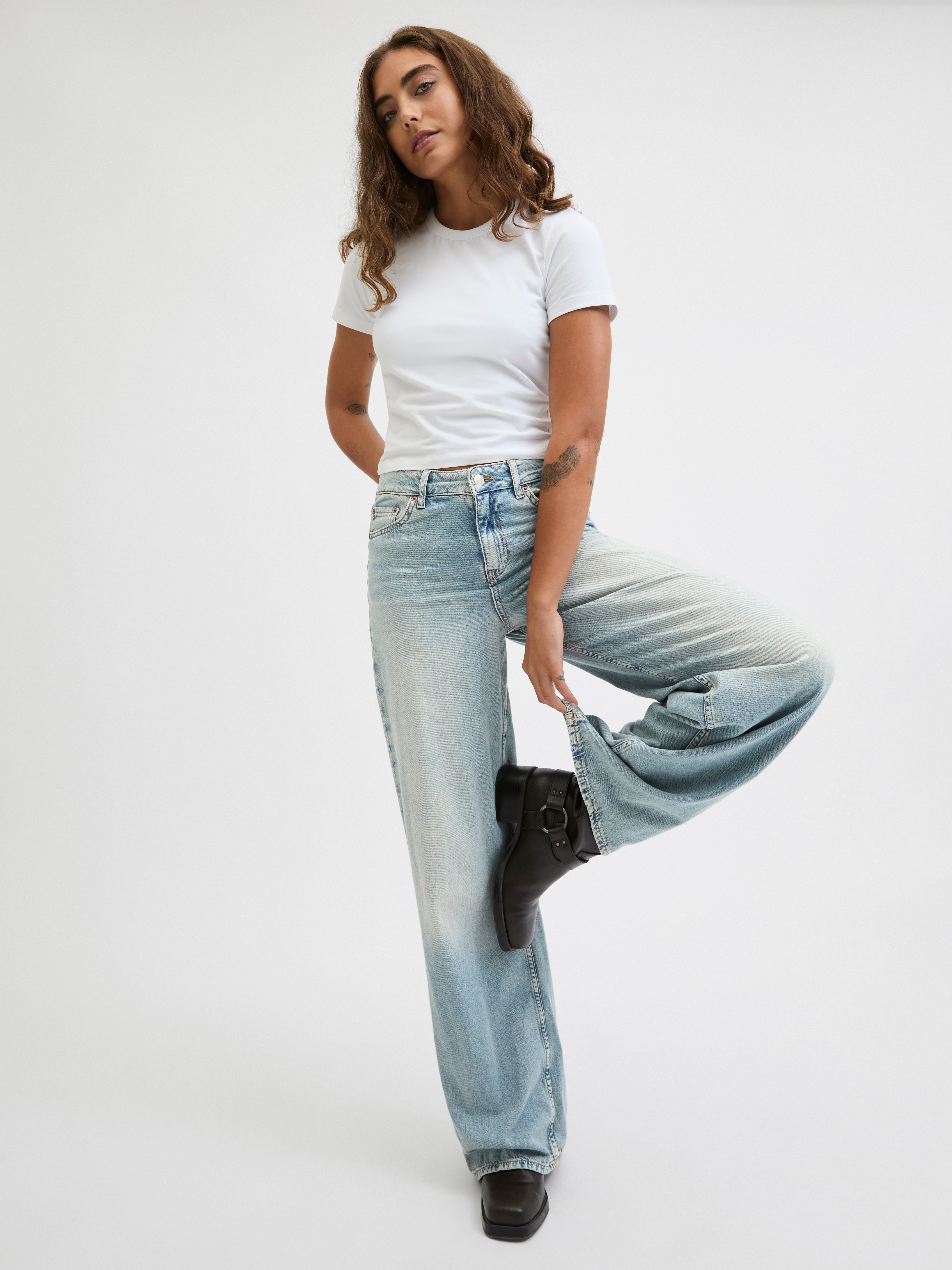 JACK & JONES dames Jeans Jxtokyo Wide Hw Jeans R6173 Dnm Noos JACK & JONES dames Jeans Jxtokyo Wide Hw Jeans R6173 Dnm Noos