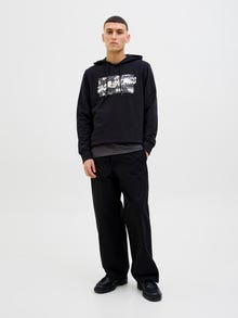 Jack & Jones Logo Hættetrøje -Black - 12269316