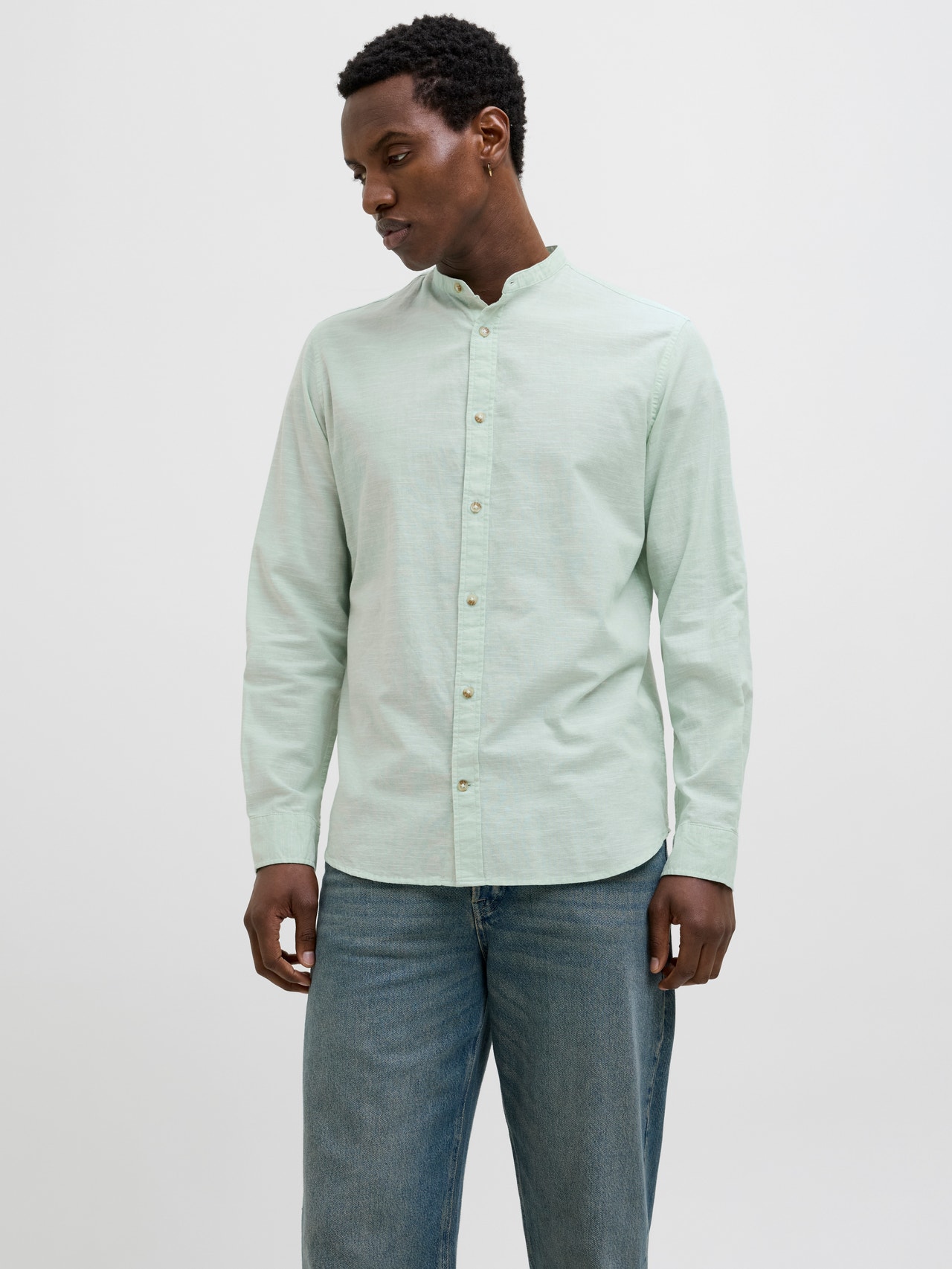 Jean JACK & JONES Comfort Fit Homme - JJIMIKE JJORIGINAL AM 814, Bleu Lavé Élégant