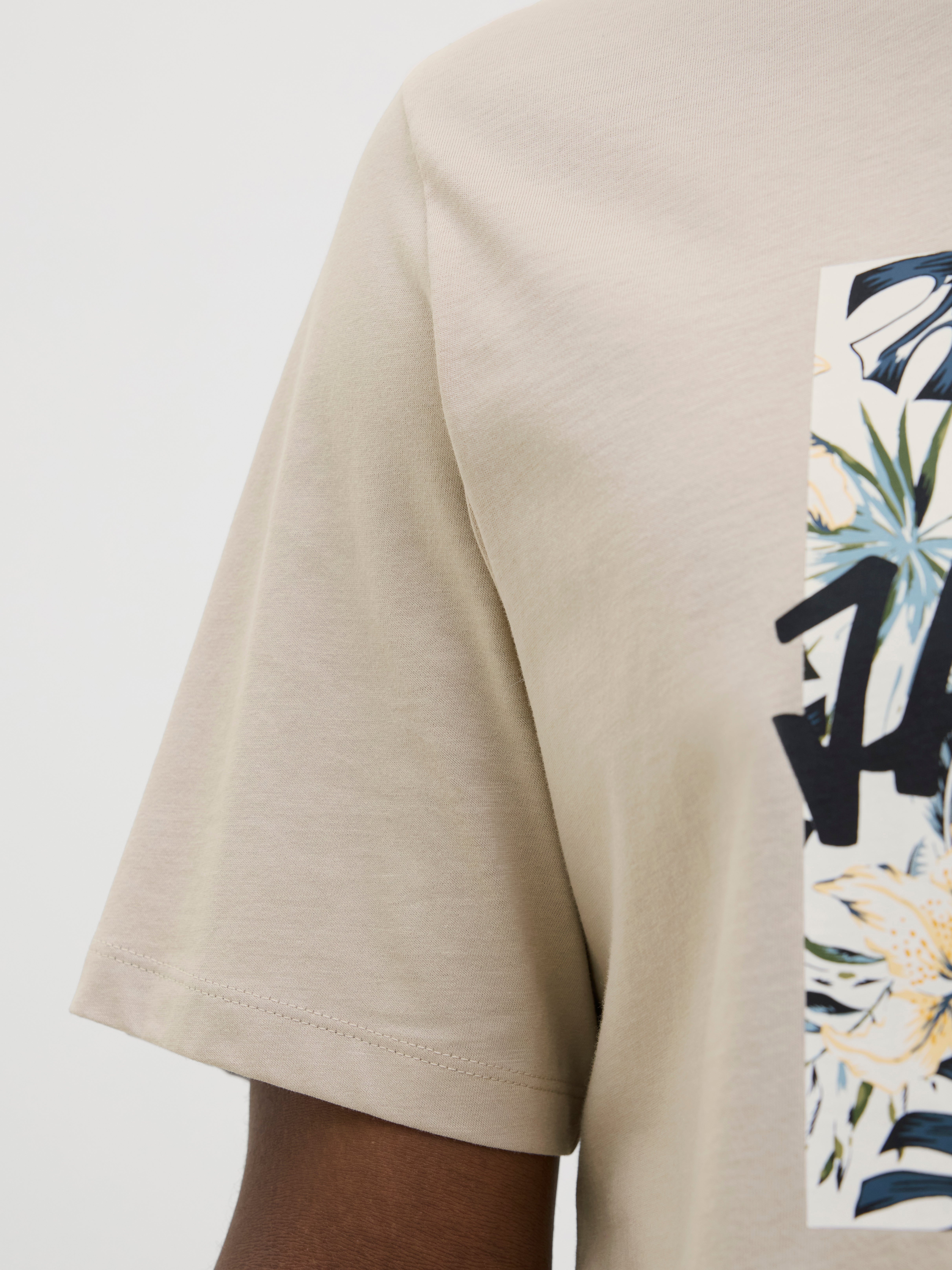 Logo T-shirt | Beige | Jack & Jones®