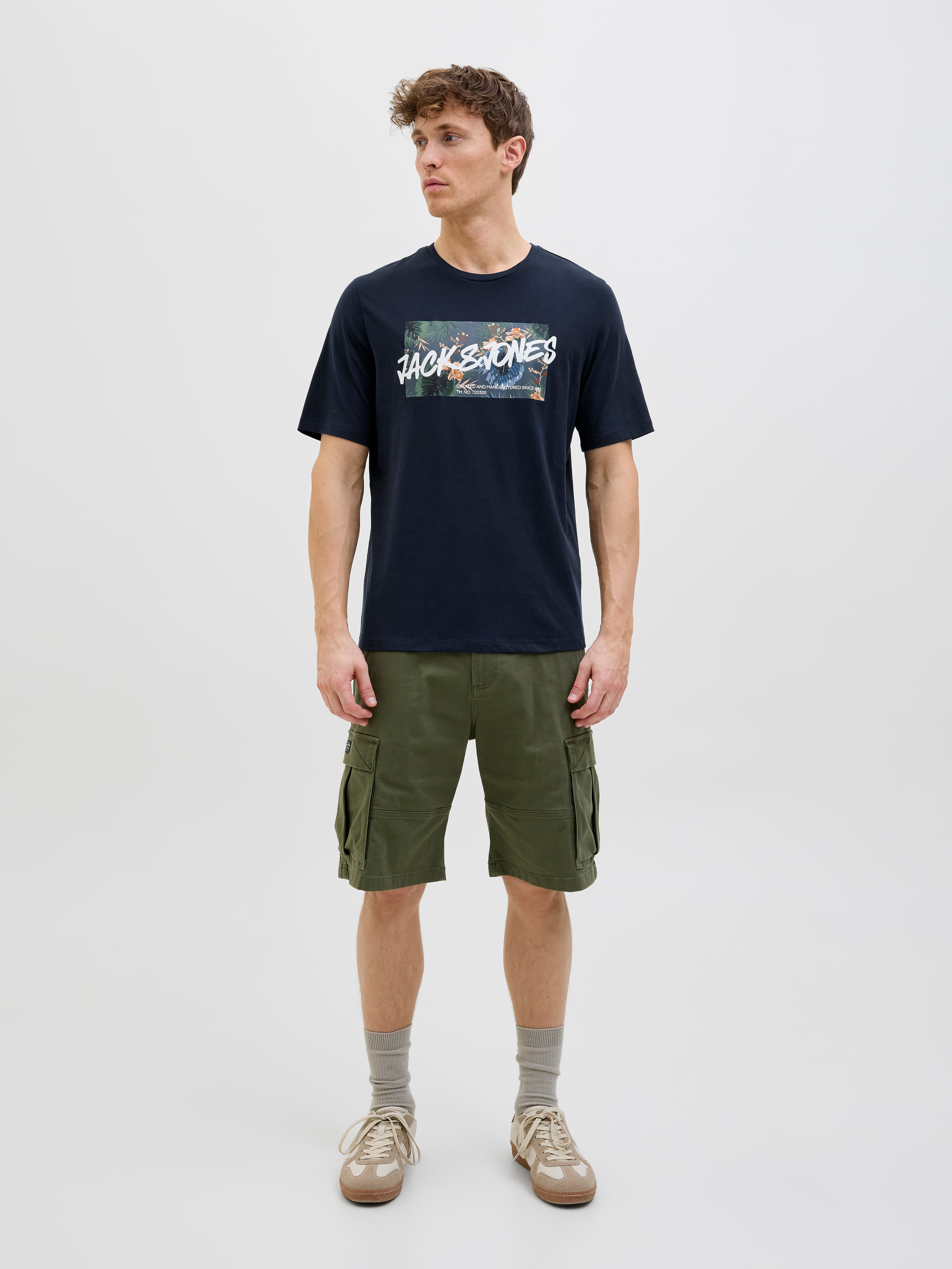 Logo Crew neck T-shirt | Dark Blue | Jack & Jones® Logo Crew neck T-shirt | Dark Blue | Jack & Jones®