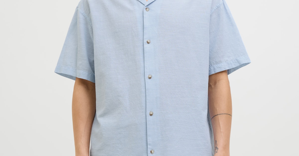 T-shirt Homme Jack & Jones – Bleu Marine – Coton Jersey – Taille M – Coupe Régulière
