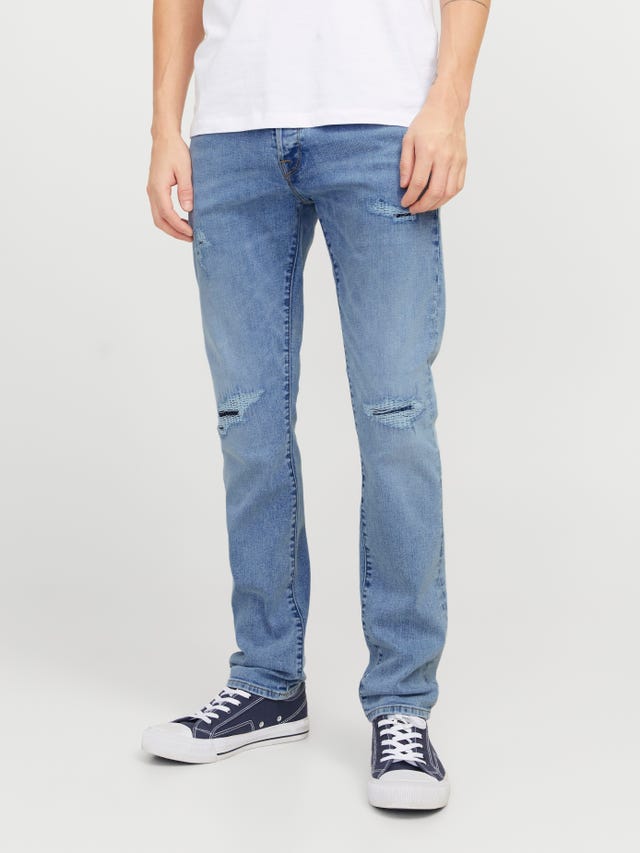 Jack & Jones Men's Slim Fit Jeans Plus Size JJIGLENN JJFOX GE 348 PLS Slim Fit Jeans, Denim Blue, 48W x 32L, blue denim Jack & Jones Men's Slim Fit Jeans Plus Size JJIGLENN JJFOX GE 348 PLS Slim Fit Jeans, Denim Blue, 48W x 32L, blue denim