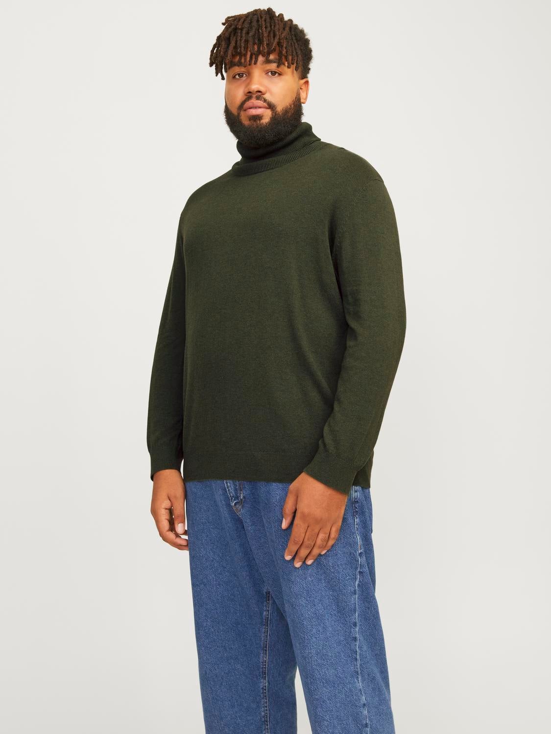 Plus Size Rollkragenpullover