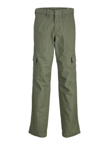 Jack & Jones Laisvo kirpimo kelnės Jaunimui -Agave Green - 12269492