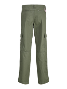Jack & Jones Laisvo kirpimo kelnės Jaunimui -Agave Green - 12269492