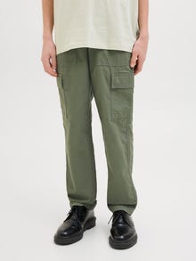 Jack & Jones Laisvo kirpimo kelnės Jaunimui -Agave Green - 12269492