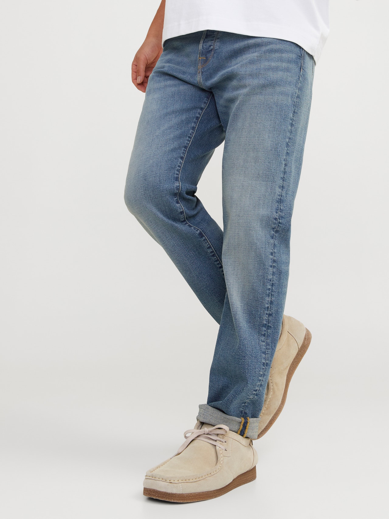 Jeans JACK & JONES Tapered Fit JJIMIKE - Vita Media, Comodi Ed Elastici - Foto 5