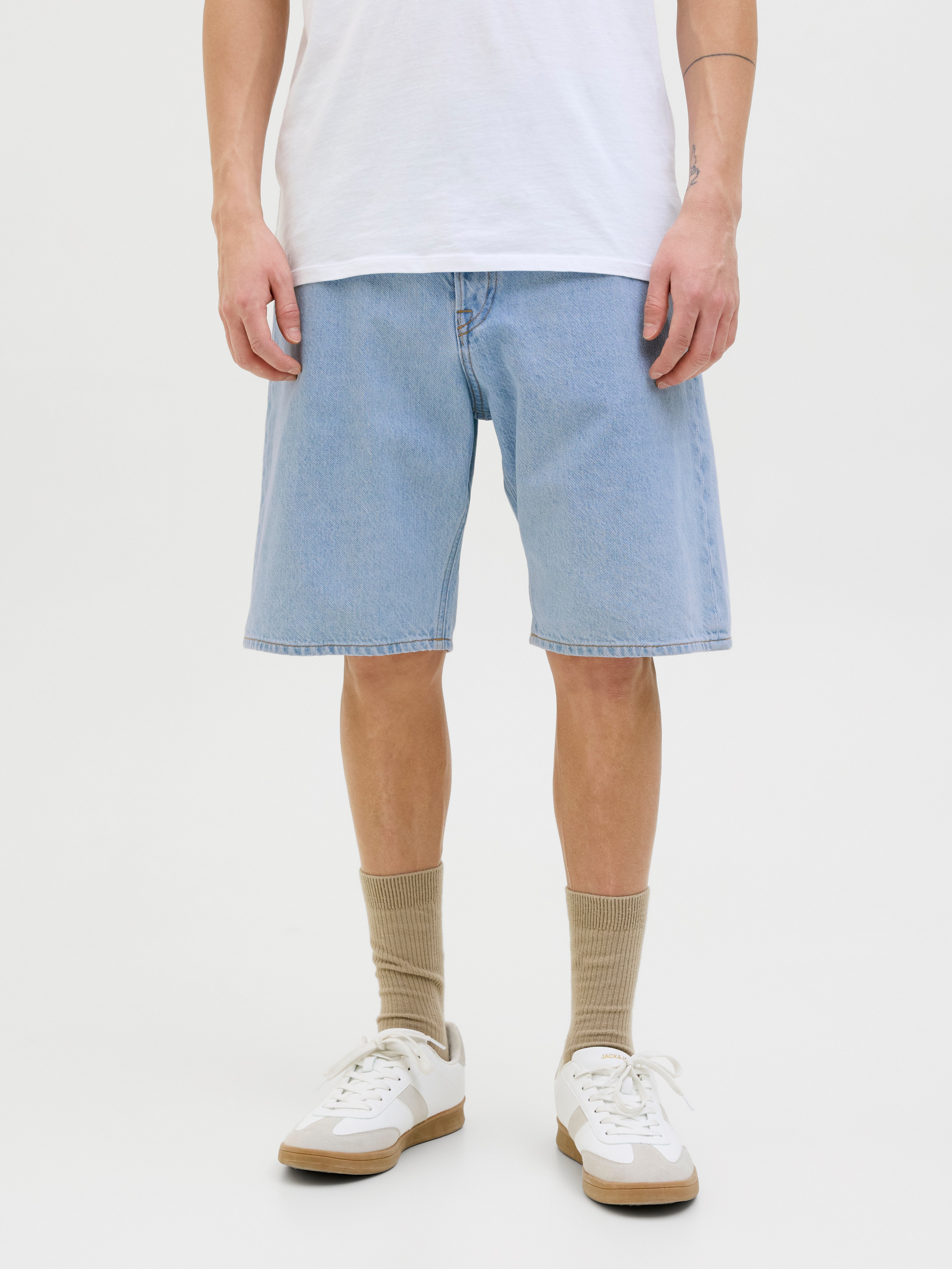 Baggy Fit Jeans-shorts