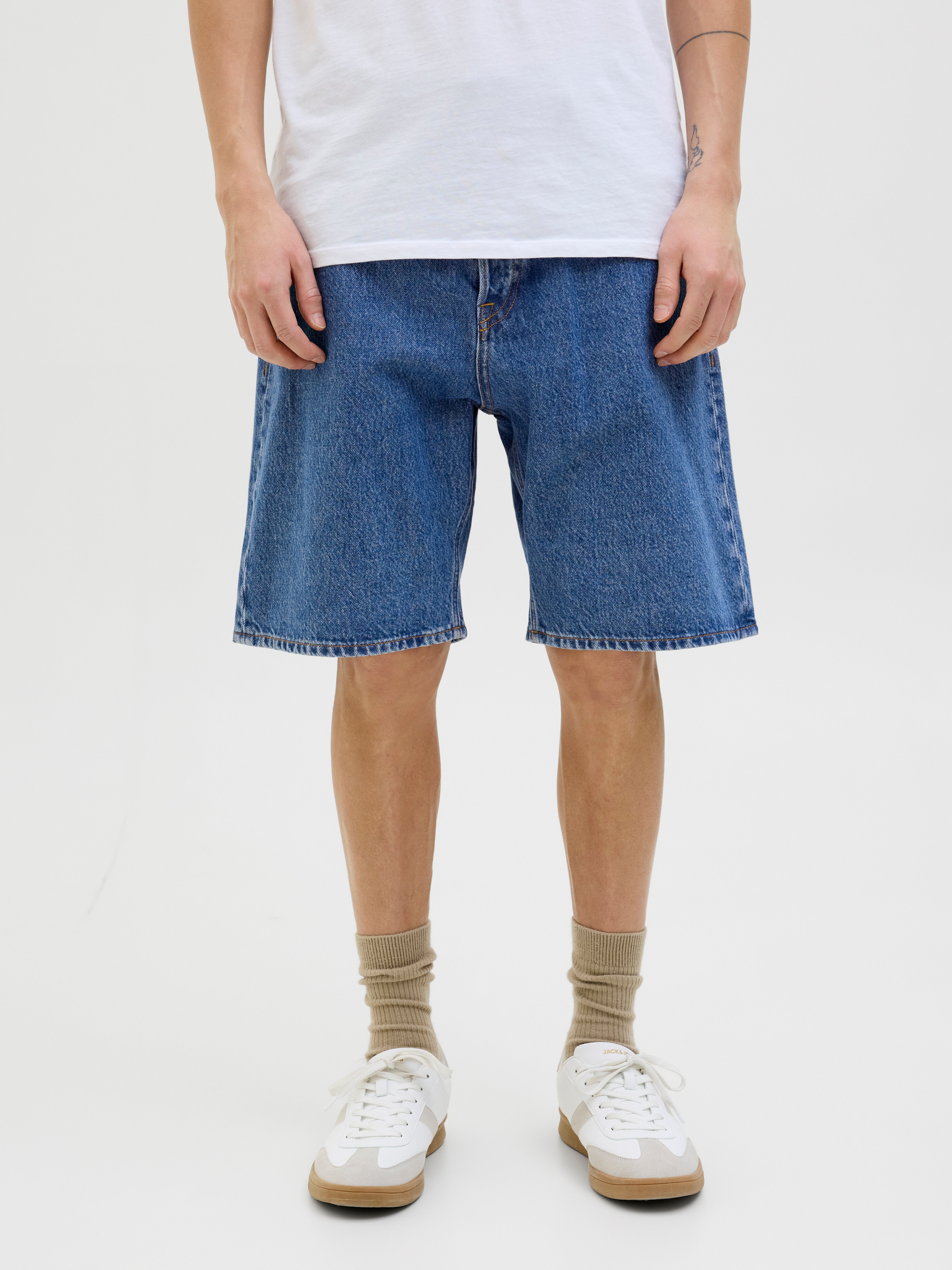 Baggy Fit Jeans-shorts