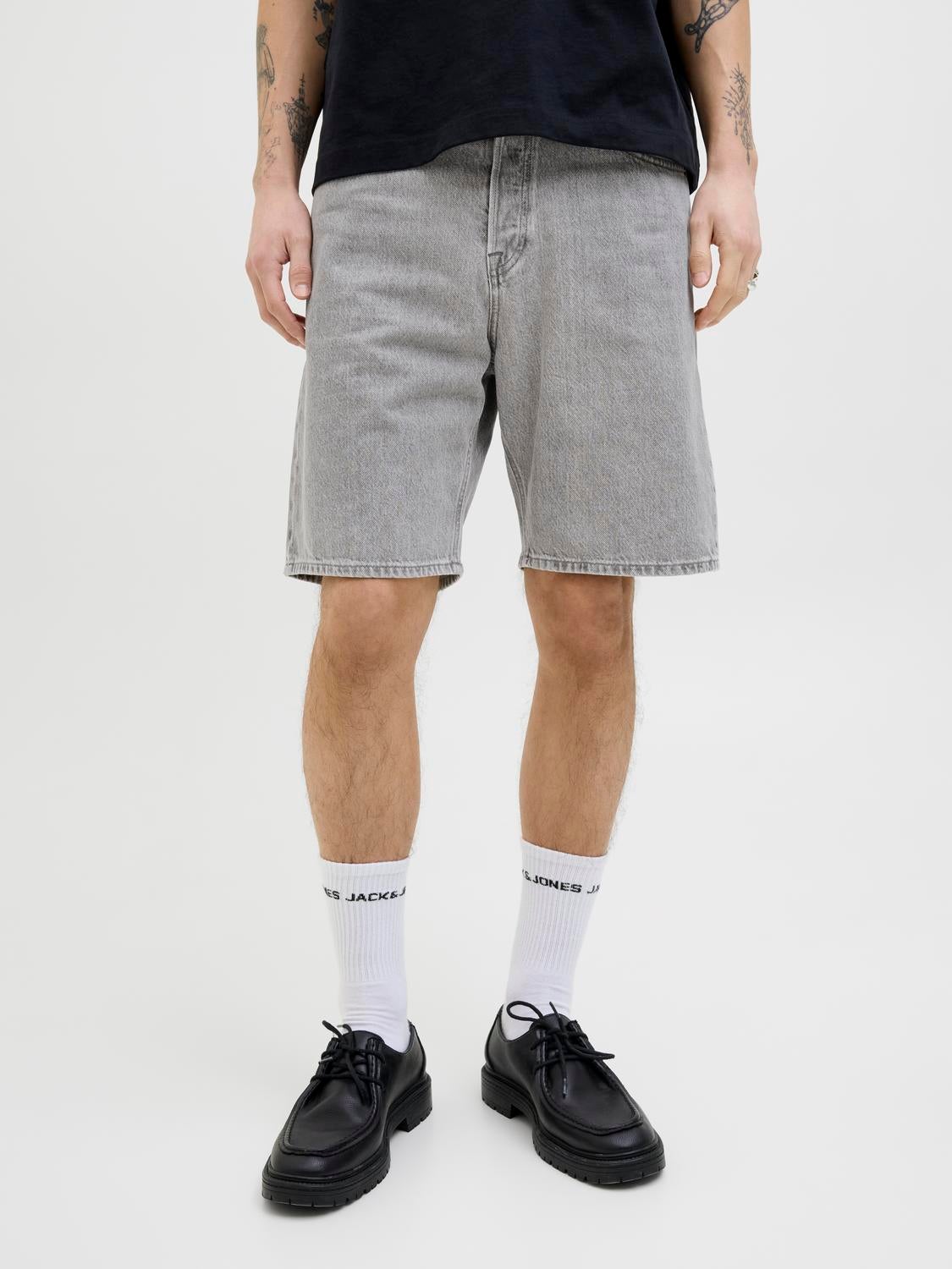 Baggy Fit Jeans-shorts