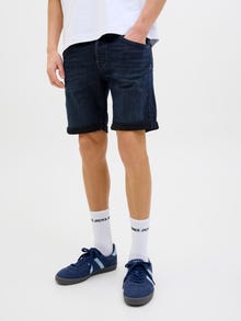 Jack & Jones Klasikinis kirpimas Džinsiniai šortai -Blue Denim - 12269608