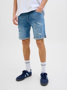 Jack & Jones Klasikinis kirpimas Džinsiniai šortai -Blue Denim - 12269608