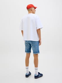 Jack & Jones Klasikinis kirpimas Džinsiniai šortai -Blue Denim - 12269608