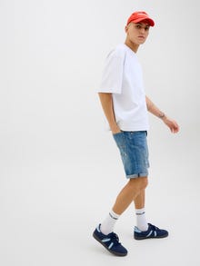 Jack & Jones Klasikinis kirpimas Džinsiniai šortai -Blue Denim - 12269608