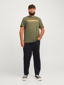 Jack & Jones Plus Size JJICHRIS JJORIGINAL SQ 740 PLS Relaxed Fit Jeans -Black Denim - 12269615