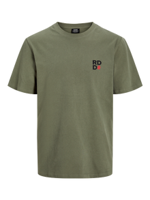 R.D.D. ROYAL DENIM DIVISION T-shirt -Deep Lichen Green - 12269651