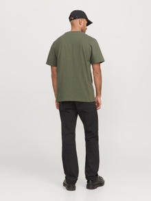 R.D.D. ROYAL DENIM DIVISION Apskrita apykaklė Marškinėliai -Deep Lichen Green - 12269651