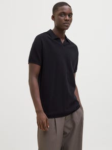Jack & Jones Yksivärinen Pikeepaita -Black - 12269693