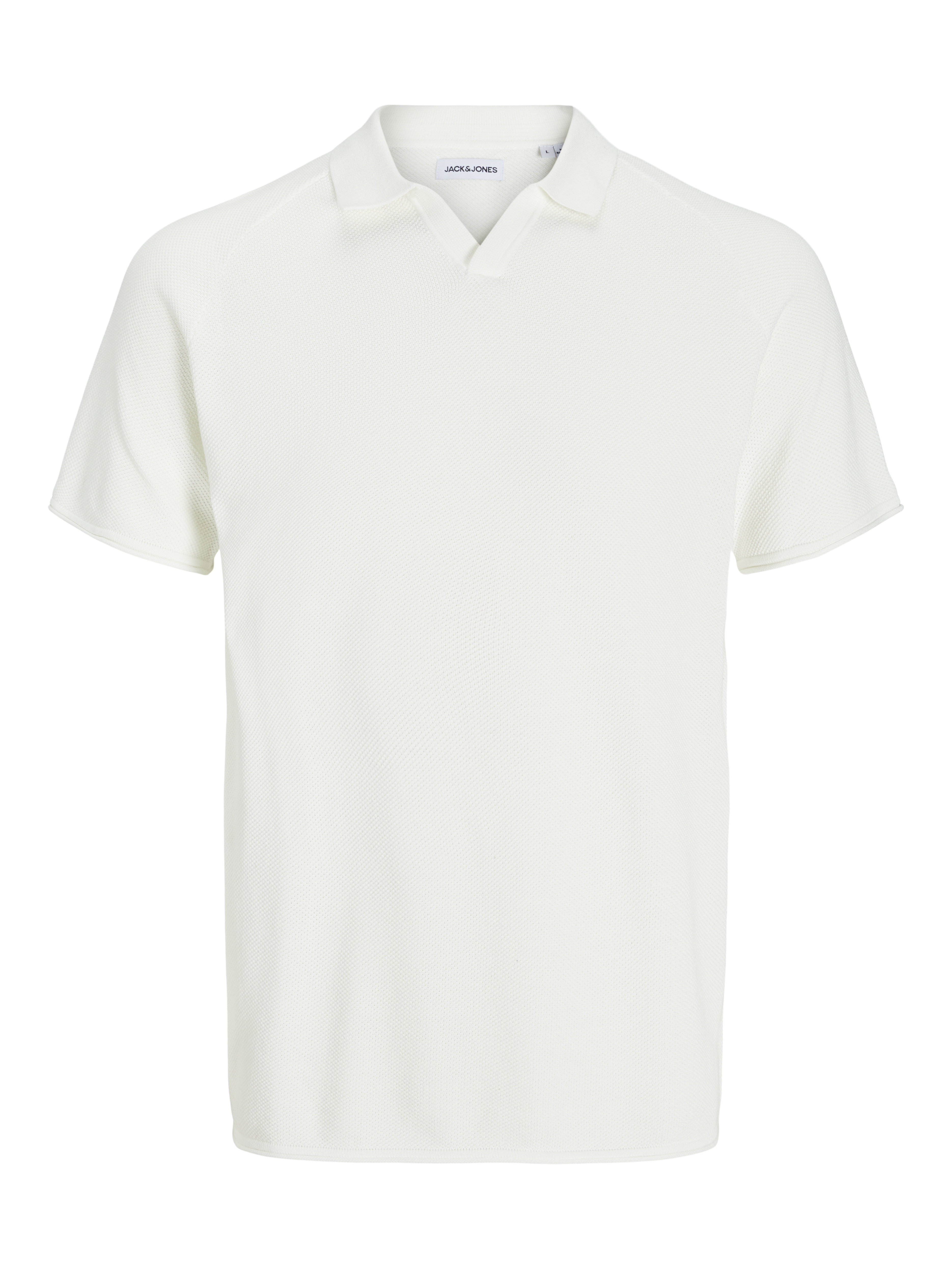 Thumbnail - Einfarbig Gestricktes Polo