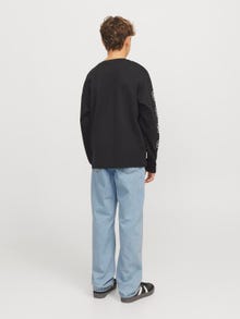 Jack & Jones JJICHRIS JJORIGINAL SQ 738 JNR Laisvo kirpimo džinsai Jaunimui -Blue Denim - 12269714