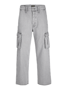 Jack & Jones JJIALEX JJCARGO MF 313 STYD LN Baggy fit jeans -Grey Denim - 12269754