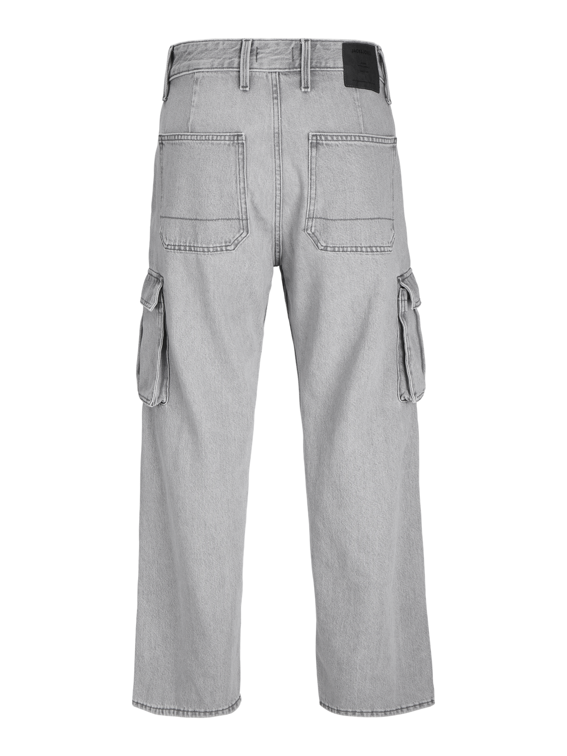 Jack & Jones JJIALEX JJCARGO MF 313 STYD LN Baggy Fit Jeans -Grey Denim - 12269754