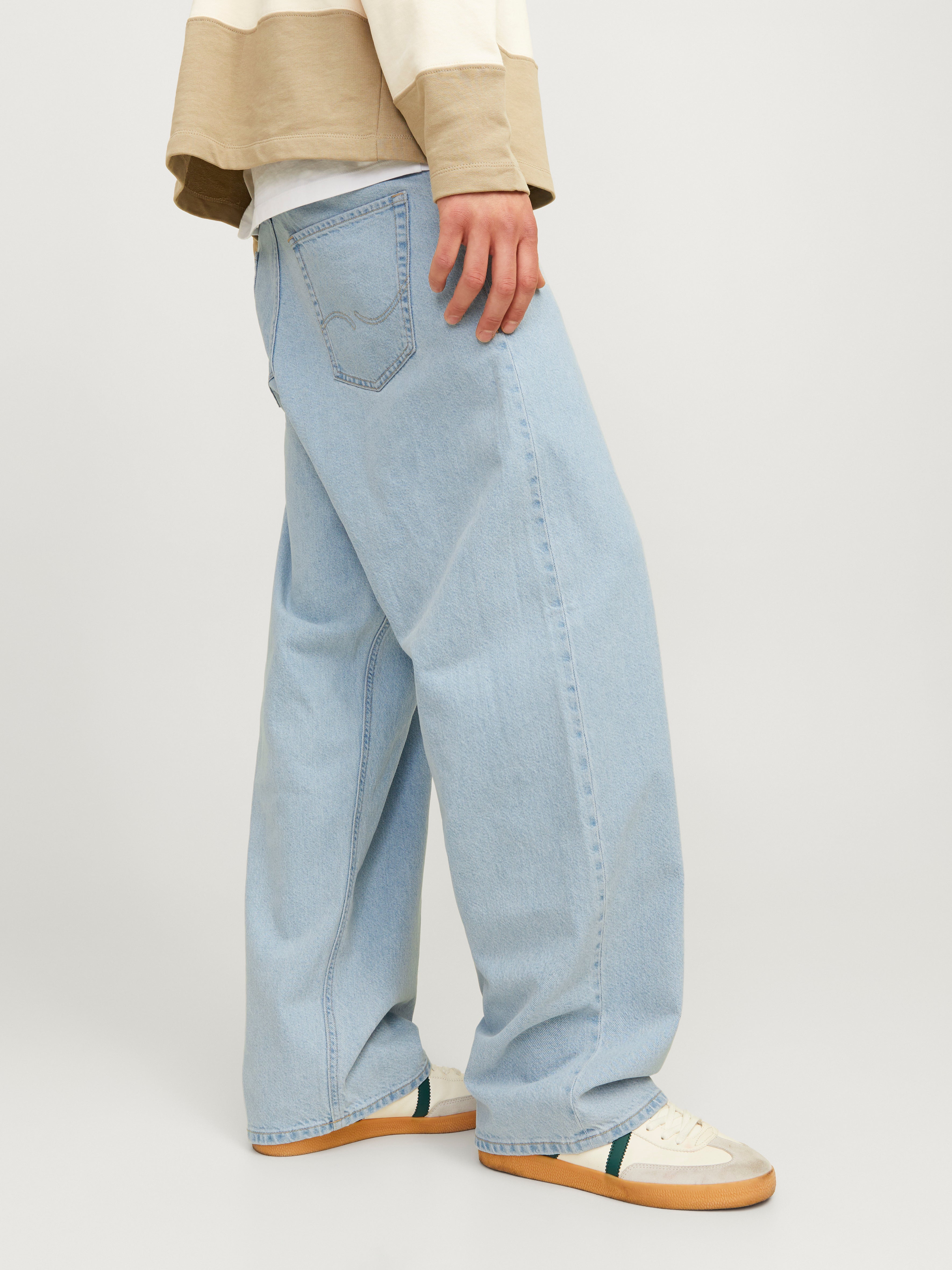 Jack & Jones JJIRON JJORIGINAL SQ 738 Jean à coupe ample -Blue Denim - 12269757