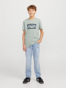 Jack & Jones JJIGLENN JJORIGINAL GE 118 I.K SN JNR Priglundantys džinsai Jaunimui -Blue Denim - 12269759