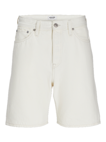Jack & Jones Laisvas kirpimas Džinsiniai šortai -Ecru - 12269773