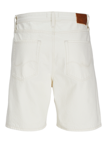 Jack & Jones Laisvas kirpimas Džinsiniai šortai -Ecru - 12269773