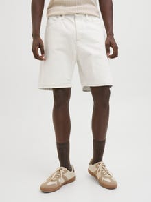 Jack & Jones Laisvas kirpimas Džinsiniai šortai -Ecru - 12269773
