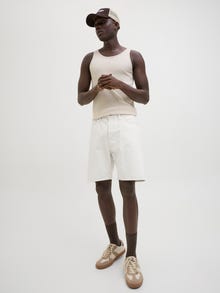 Jack & Jones Laisvas kirpimas Džinsiniai šortai -Ecru - 12269773