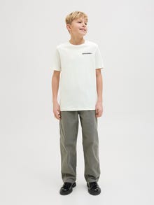 Jack & Jones Back printet T-shirt Junior -Cloud Dancer - 12269831