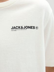 Jack & Jones Back printet T-shirt Junior -Cloud Dancer - 12269831