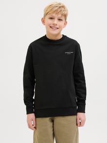 Jack & Jones Sweatshirt Impresso nas costas Junior -Black - 12269860