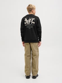 Jack & Jones Sweatshirt Impresso nas costas Junior -Black - 12269860