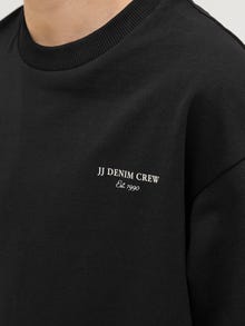 Jack & Jones Sweatshirt Impresso nas costas Junior -Black - 12269860