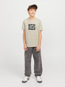 Jack & Jones Z logo T-shirt Junior -Moonbeam - 12269876