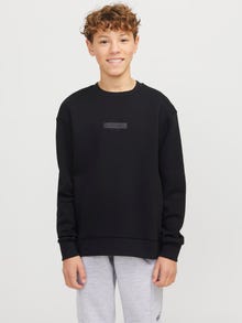 Jack & Jones Loose Fit Crew neck Junior Ribbed cuffs Set in sleeves Sweatshirt -Black - 12269878