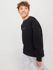 Jack & Jones Loose Fit Crew neck Junior Ribbed cuffs Set in sleeves Sweatshirt -Black - 12269878