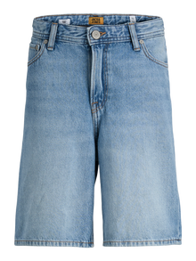 Jack & Jones Platus kirpimas Šortai su 5 kišenėmis Mini -Blue Denim - 12269943