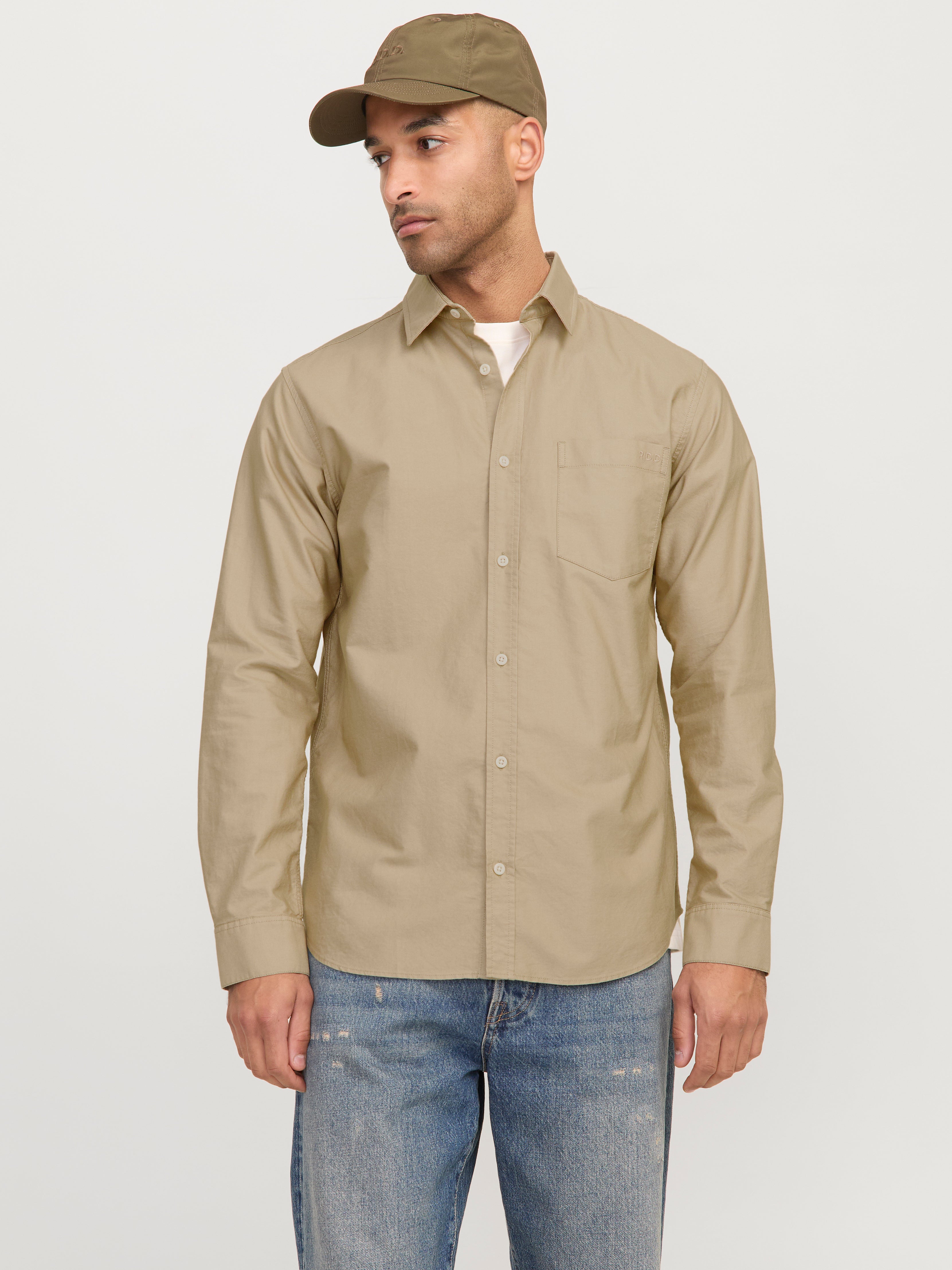 LOLANTA Chemise en velours côtelé à manches longues pour garçon de 5 à 12 ans, Beige marron, 6-7 ans