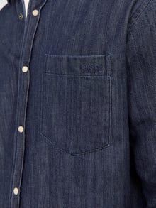 R.D.D. ROYAL DENIM DIVISION Relaxed Fit Denim Shirt -Dark Denim - 12269990
